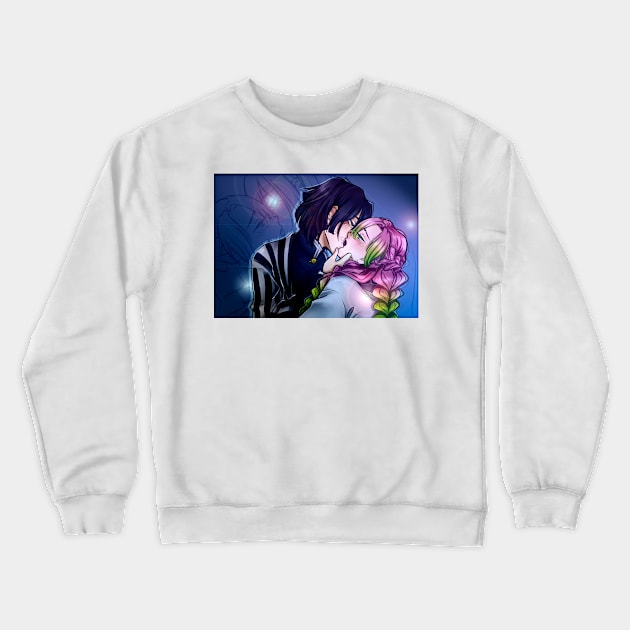 Kimetsu no yaiba - ObaMitsu kiss Crewneck Sweatshirt by Anet Garol